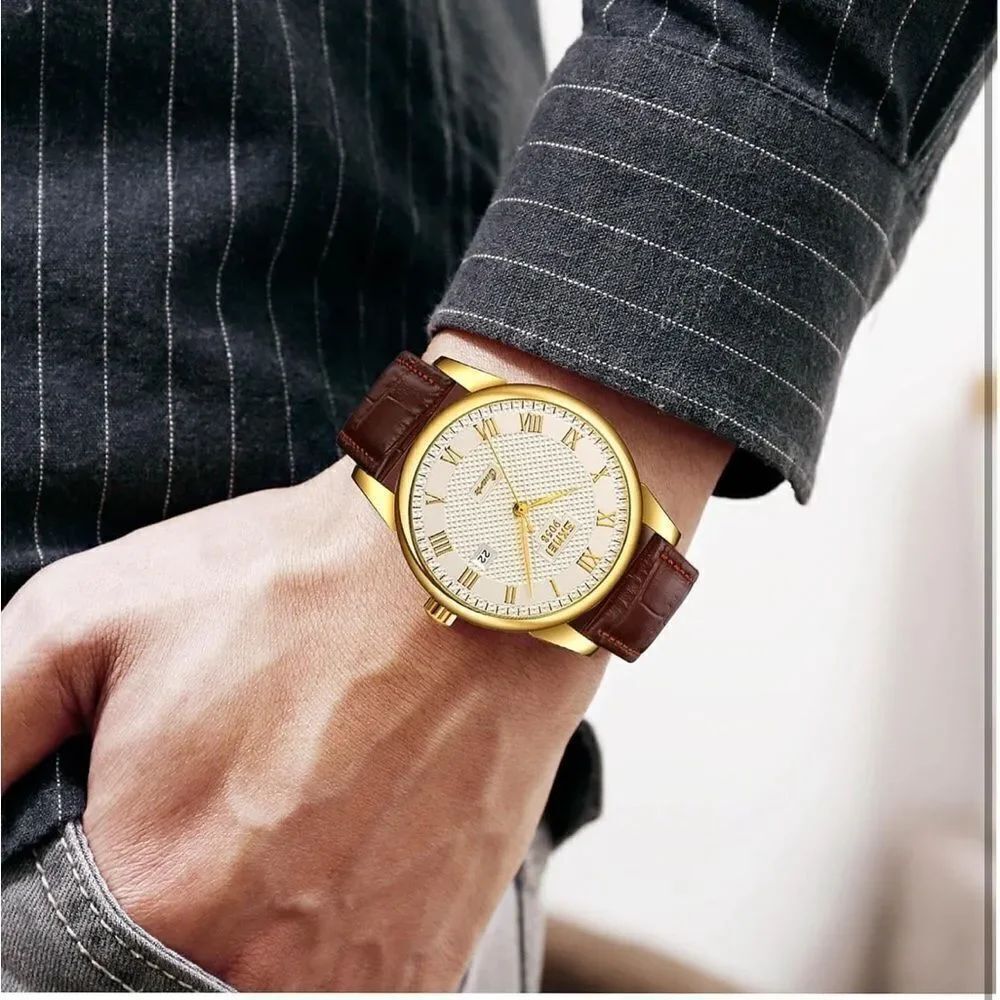 Men’s Quartz Leather banded Watch